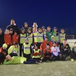 E-Jugend des FC Bissendorf zusammen mit den Profifußballern des VFL Osnabrück